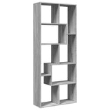 Vidaxl kamerscherm boekenkast 67x25x161,5 cm hout grijs sonoma eiken