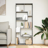 Vidaxl kamerscherm boekenkast 67x25x161,5 cm hout grijs sonoma eiken