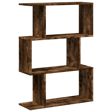 Vidaxl kamerscherm boekenkast 3-laags 70x24x97 cm hout gerookt eik
