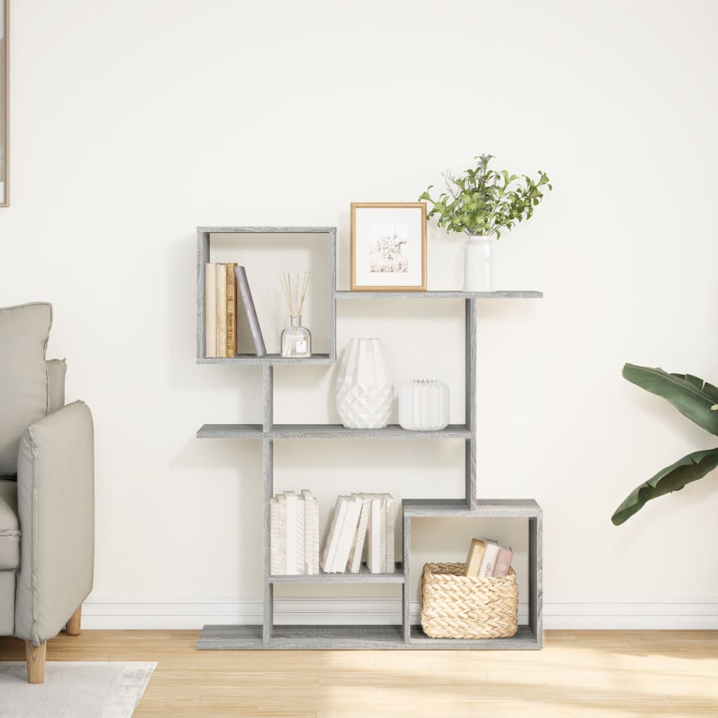 Vidaxl kamerscherm boekenkast 92x29x112 cm hout grijs sonoma