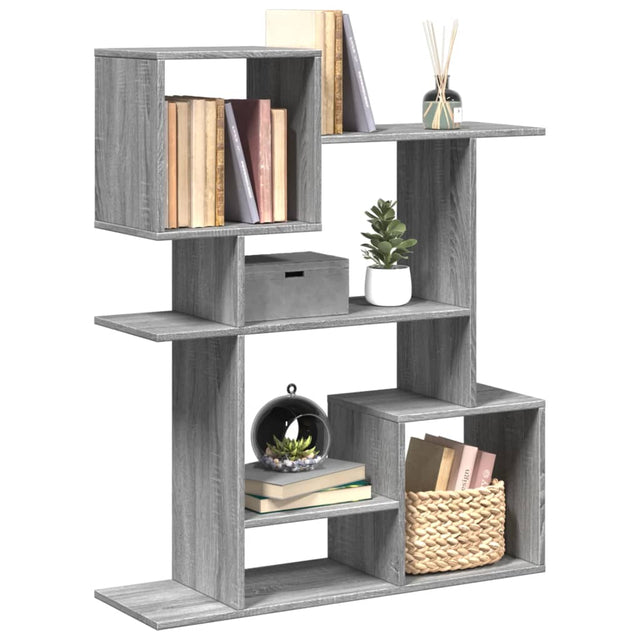 Vidaxl kamerscherm boekenkast 92x29x112 cm hout grijs sonoma