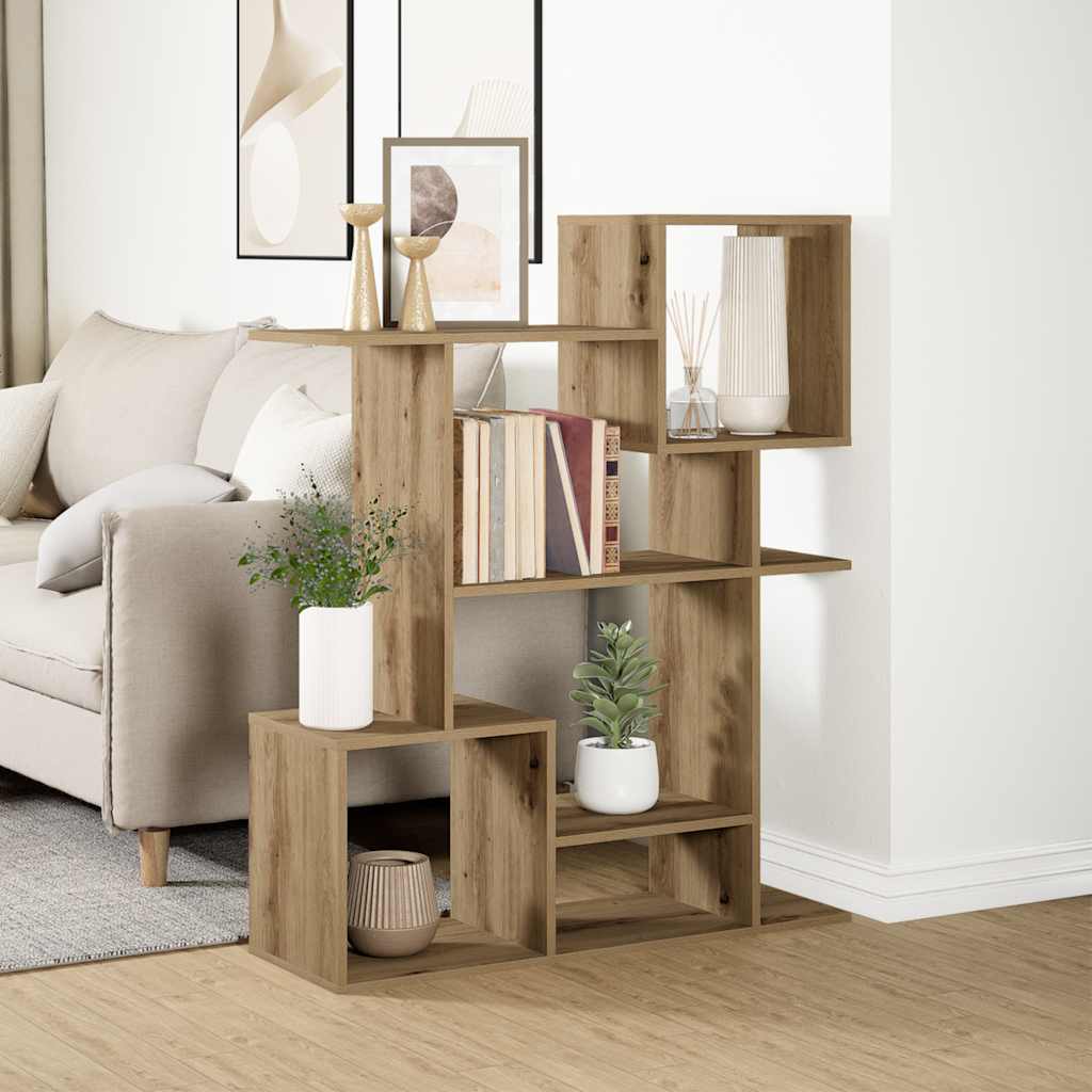 Vidaxl kamerscherm boekenkast 92x29x112 cm hout artisanaal eiken