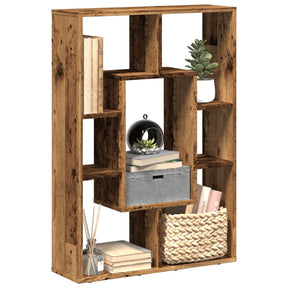 Vidaxl boekenkast 63x20x90 cm bewerkt hout oud houtkleurig