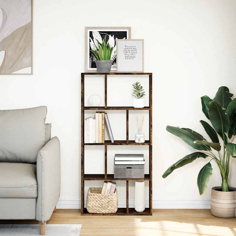 Vidaxl boekenkast 60x20x120,5 cm bewerkt hout gerookt eikenkleurig