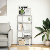 Vidaxl boekenkast 60x20x120,5 cm bewerkt hout grijs sonoma eikenkleurig