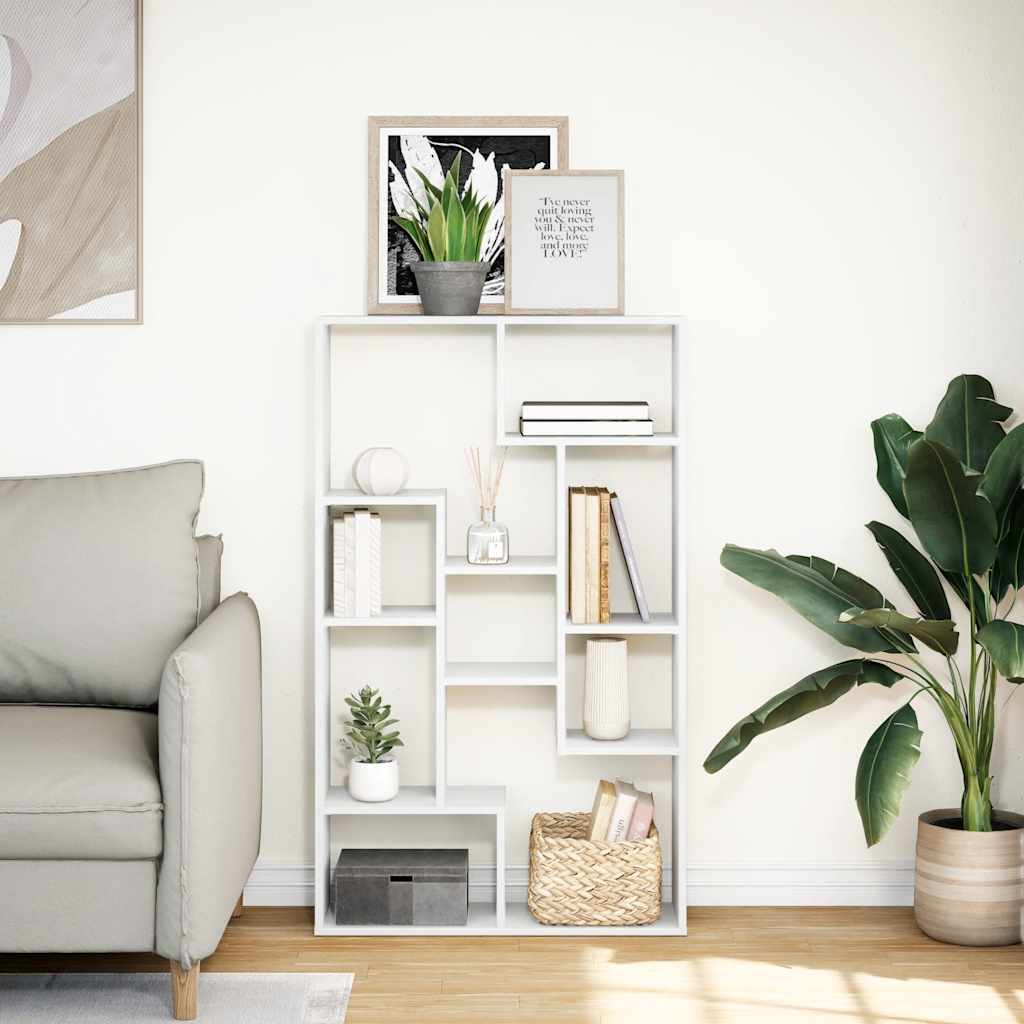 Vidaxl boekenkast 72x20x120,5 cm bewerkt hout wit