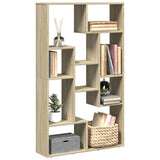 Vidaxl boekenkast 72x20x120,5 cm bewerkt hout sonoma eikenkleurig