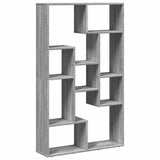 Vidaxl boekenkast 72x20x120,5 cm bewerkt hout grijs sonoma eikenkleurig