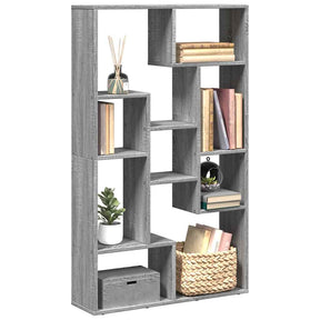Vidaxl boekenkast 72x20x120,5 cm bewerkt hout grijs sonoma eikenkleurig