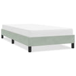 Vidaxl bedframe zonder matras 80x210 cm fluweel lichtgrijs