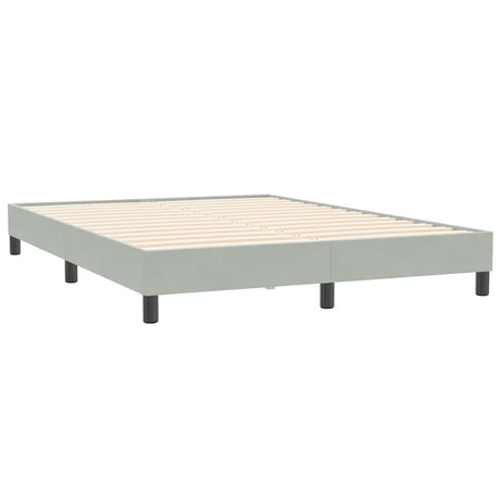 Vidaxl bedframe zonder matras 140x210 cm fluweel lichtgrijs