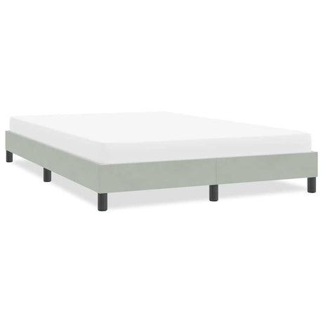 Vidaxl bedframe zonder matras 140x210 cm fluweel lichtgrijs