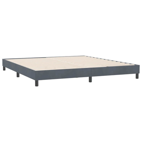 Vidaxl bedframe zonder matras 180x210 cm fluweel donkergrijs