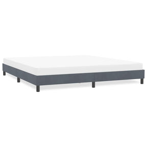 Vidaxl bedframe zonder matras 180x210 cm fluweel donkergrijs