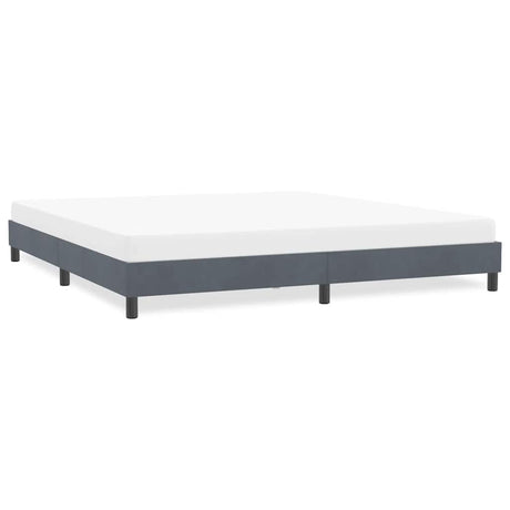 Vidaxl bedframe zonder matras 180x210 cm fluweel donkergrijs