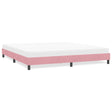 Vidaxl bedframe zonder matras 180x210 cm fluweel roze