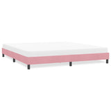 Vidaxl bedframe zonder matras 180x210 cm fluweel roze