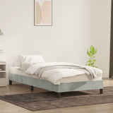 Vidaxl bedframe zonder matras 100x220 cm fluweel lichtgrijs