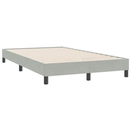 Vidaxl bedframe zonder matras 120x220 cm fluweel lichtgrijs