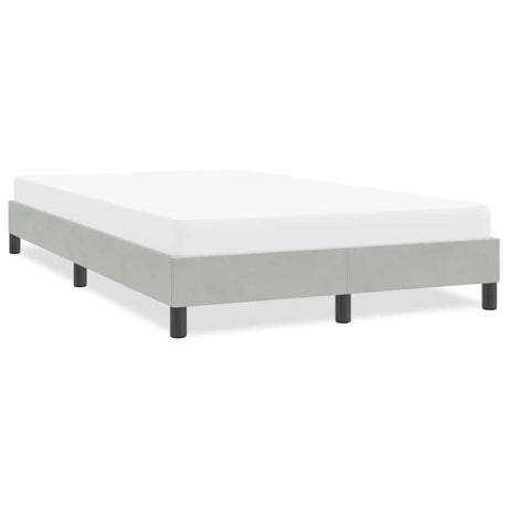 Vidaxl bedframe zonder matras 120x220 cm fluweel lichtgrijs