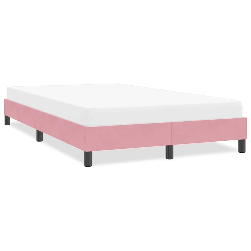 Vidaxl bedframe zonder matras 120x220 cm fluweel roze