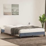 Vidaxl bedframe zonder matras 140x220 cm fluweel donkergrijs