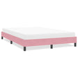 Vidaxl bedframe zonder matras 140x220 cm fluweel roze