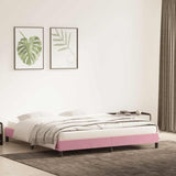 Vidaxl bedframe zonder matras 180x220 cm fluweel roze