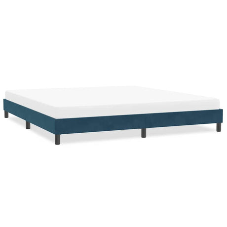 Vidaxl bedframe zonder matras 200x220 cm fluweel donkerblauw