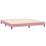 Vidaxl bedframe zonder matras 200x220 cm fluweel roze