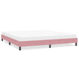 Vidaxl bedframe zonder matras 200x220 cm fluweel roze