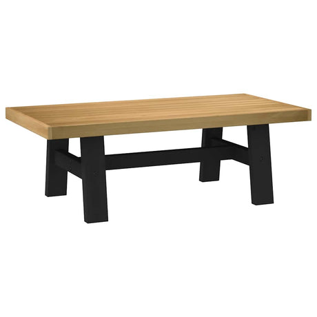 Vidaxl salontafel noain a-vormige poten 120x60x40 cm massief hout