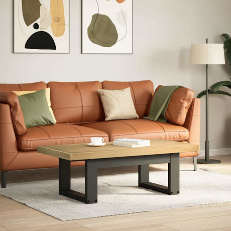 Vidaxl salontafel noain u-vormige poten 120x60x40 cm massief hout