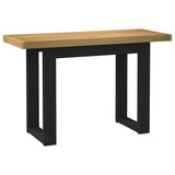 Vidaxl bureau noain u-vormige poten 120x50x75 cm massief hout