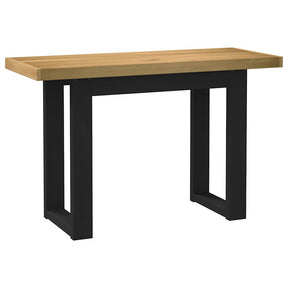 Vidaxl bureau noain u-vormige poten 120x50x75 cm massief hout