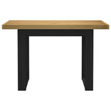 Vidaxl bureau noain u-vormige poten 120x50x75 cm massief hout