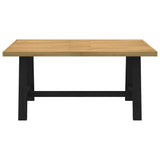 Vidaxl eettafel noain a-vormige poten 160x90x75 cm massief hout