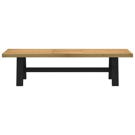 Vidaxl eetbank noain a-vormige poten 180x40x45 cm massief hout