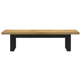 Vidaxl eetbank noain u-vormige poten 180x40x45 cm massief hout