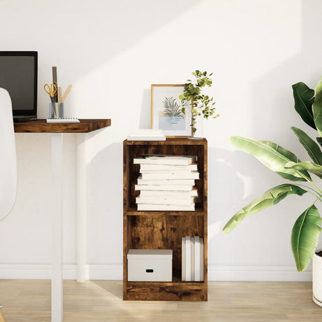 Vidaxl boekenkast 40x24x76 cm bewerkt hout gerookt eikenkleurig