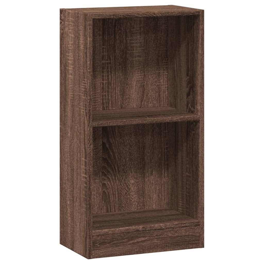Vidaxl boekenkast 40x24x76 cm bewerkt hout bruin eikenkleurig