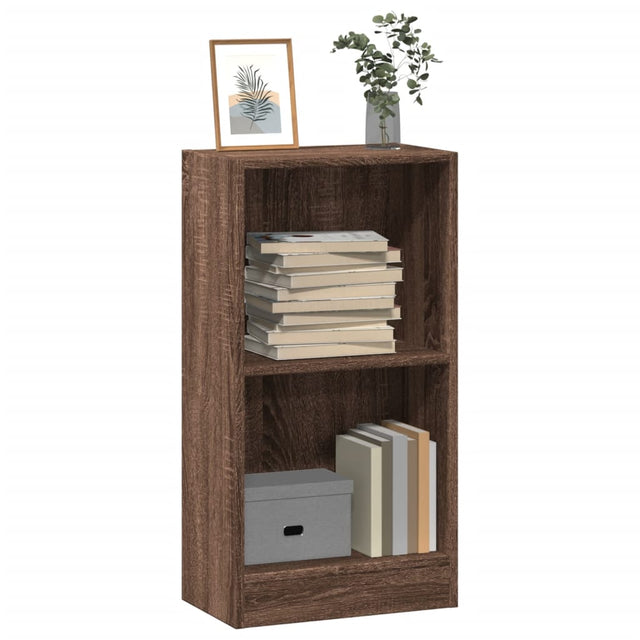 Vidaxl boekenkast 40x24x76 cm bewerkt hout bruin eikenkleurig