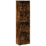 Vidaxl boekenkast 40x24x143 cm bewerkt hout gerookt eikenkleurig