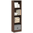 Vidaxl boekenkast 40x24x143 cm bewerkt hout bruin eikenkleurig