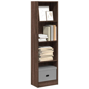 Vidaxl boekenkast 40x24x143 cm bewerkt hout bruin eikenkleurig