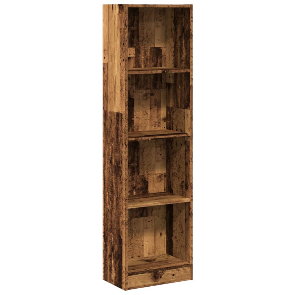 Vidaxl boekenkast 40x24x143 cm bewerkt hout oud houtkleurig