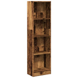 Vidaxl boekenkast 40x24x143 cm bewerkt hout oud houtkleurig