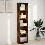 Vidaxl boekenkast 40x24x176 cm bewerkt hout gerookt eikenkleurig