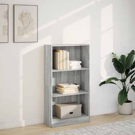 Vidaxl boekenkast 60x24x109 cm bewerkt hout grijs sonoma eikenkleurig