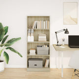 Vidaxl boekenkast 60x24x143 cm bewerkt hout sonoma eikenkleurig